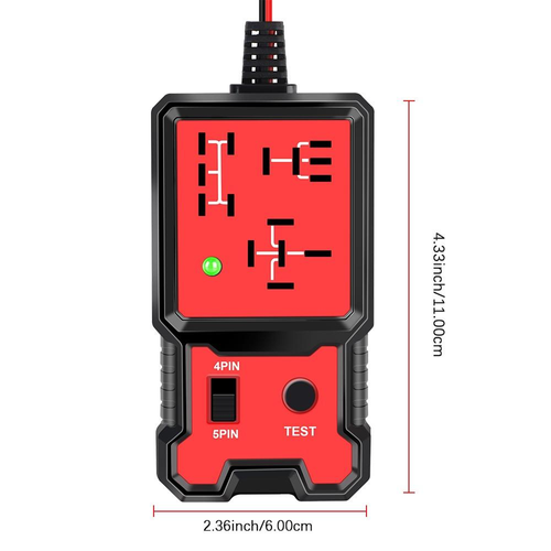 Voltage Tester Car Electronic Relay Tester Automotive Battery Testing Tool Automotive Relay Tester Indicator Light Universal 12V Accessories Load Tester Brake Fluid Tester Power Probe Tester Automotive Circuit Tester Automotive Diagnostic Tools Battery Te