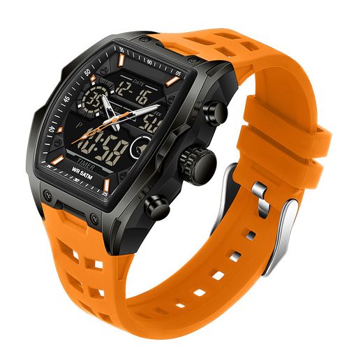 Men's Dual Display Sports Watch – Analog-Digital Watch with Luminous Dial