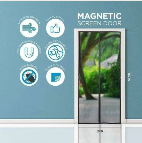 🔥Partition Keeps Bugs Out Insect Screen Mosquito Self Sealing Heavy Duty Hands Free Mosquito Curtain Mesh Magnetic Door Net