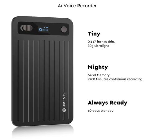 Magnetic AI-Powered Voice Recorder