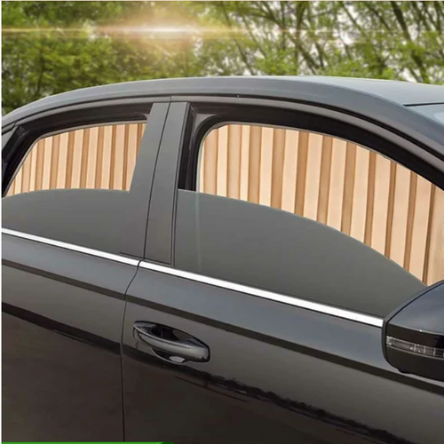 🔥Universal 4 Pcs Car Sunshade Sun UV Protection Magnetic Track Privacy Curtain Car Side Window Sun Shade