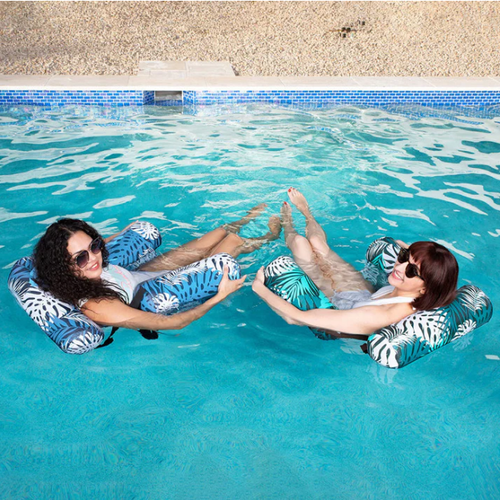 💺 Inflatable Floating Chair – Tropical Leaf & Ultra-Light 260g 🌊