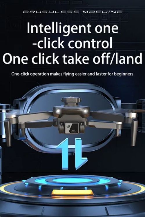 Pro Mini Drone 4K Dual Camera Drone Brushless Motor Optical Flow RC Quadcopter with 5G WIFI FPV ABS Remote Control Toys