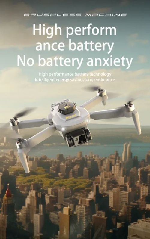 Pro Mini Drone 4K Dual Camera Drone Brushless Motor Optical Flow RC Quadcopter with 5G WIFI FPV ABS Remote Control Toys