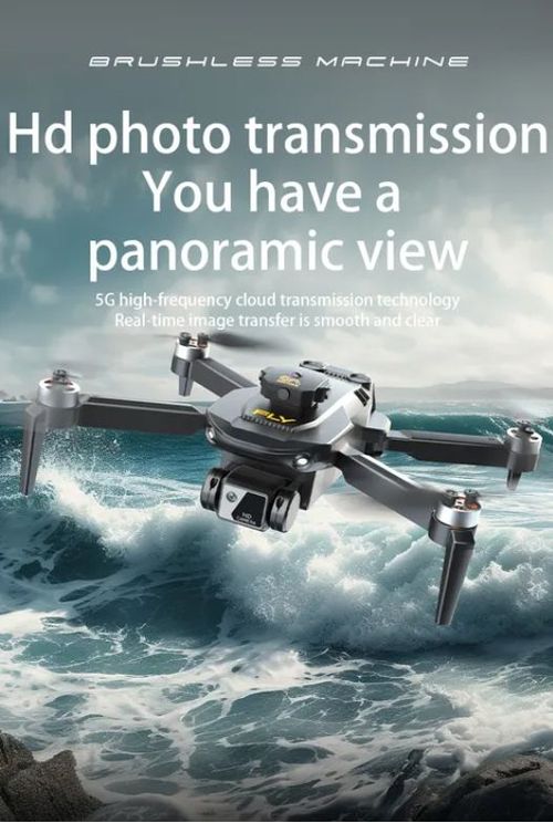 Pro Mini Drone 4K Dual Camera Drone Brushless Motor Optical Flow RC Quadcopter with 5G WIFI FPV ABS Remote Control Toys