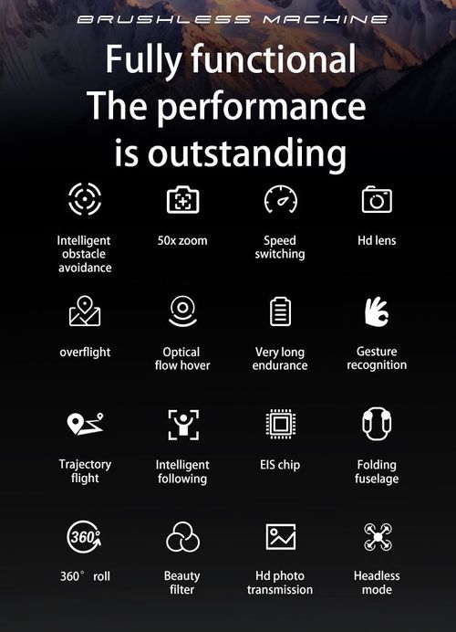 Pro Mini Drone 4K Dual Camera Drone Brushless Motor Optical Flow RC Quadcopter with 5G WIFI FPV ABS Remote Control Toys