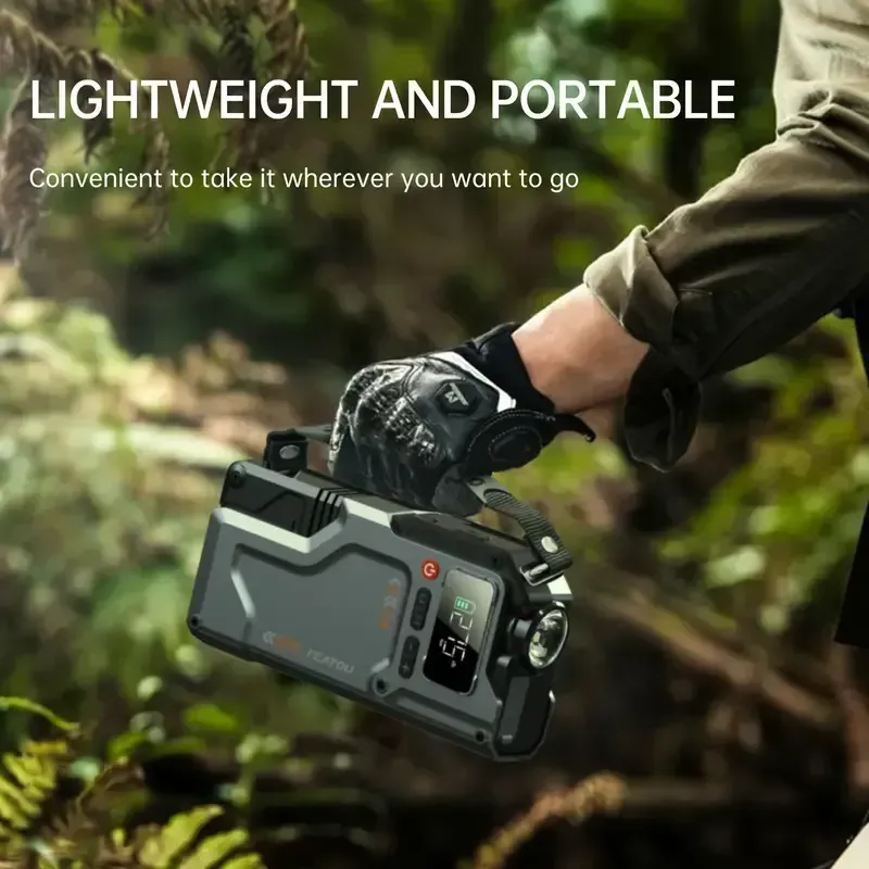 10000A Peak 5-in-1 Multi-Function Jump Starter - Jump Starters with Air Compressor