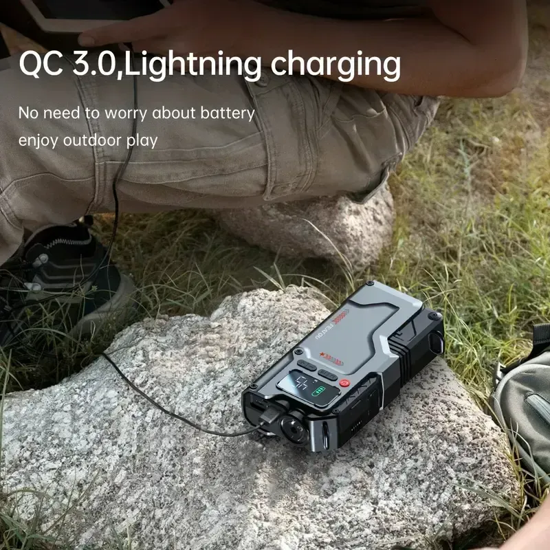 10000A Peak 5-in-1 Multi-Function Jump Starter - Jump Starters with Air Compressor