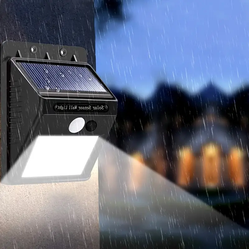 4Pcs Solar Outdoor Motion Sensor LED Wall Light, Outdoor Garden Light
