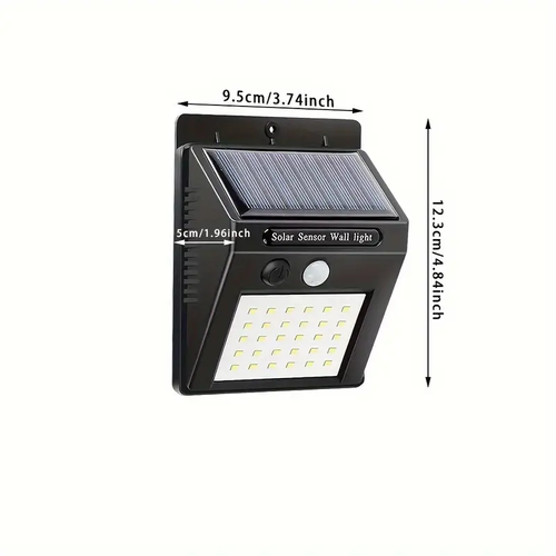 4Pcs Solar Outdoor Motion Sensor LED Wall Light, Outdoor Garden Light
