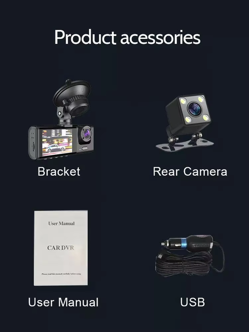 🔥2025 New Arrival🔥 🚗Safe Driving 3 Channel Camera Cycle Video Recorder