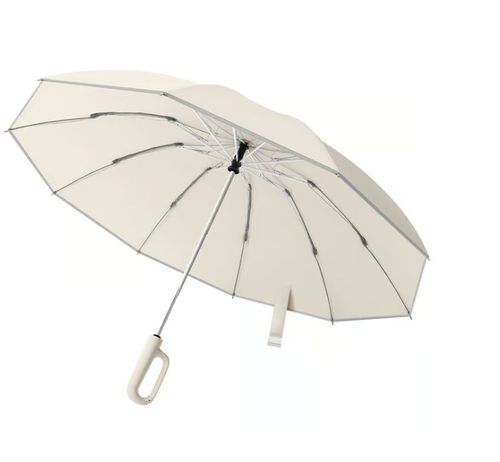 Ring buckle umbrella, Reflective Safety Strip, Sturdy Windproof, Travel Portable