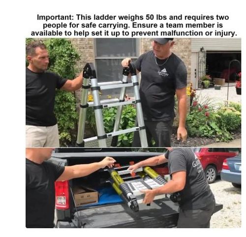 🌟 Reach New Heights with Our Premium A-Frame Ladder! 🛠💪