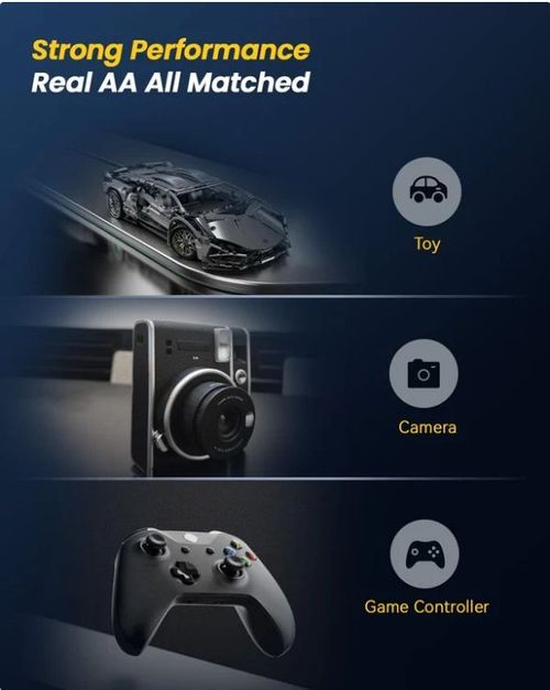 AA 1.5V Rechargeable Lithium Battery Type-C Charger 8 slot 8pcs