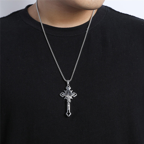 🙏ST.Benedict Protection Cross Power Pendant Necklace🙏