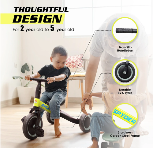 💥💥Multifunctional Kids Balance Bike.push Bike.baby Tricycle 3 in 1 Foldable for 1-6 Years Old