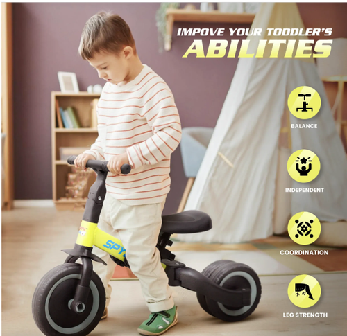 💥💥Multifunctional Kids Balance Bike.push Bike.baby Tricycle 3 in 1 Foldable for 1-6 Years Old