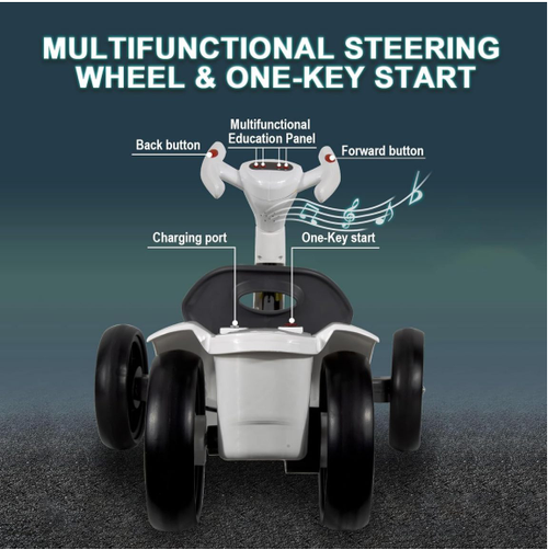 🔥Electric Go Kart for Kids , Foldable 4-Wheel Go Kart W390 Motor, 3H Endurance