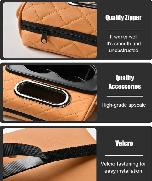 🚗 Multi-Function Car Armrest Pad with built-in cup holder, tissue box & phone pocket! 144 sales