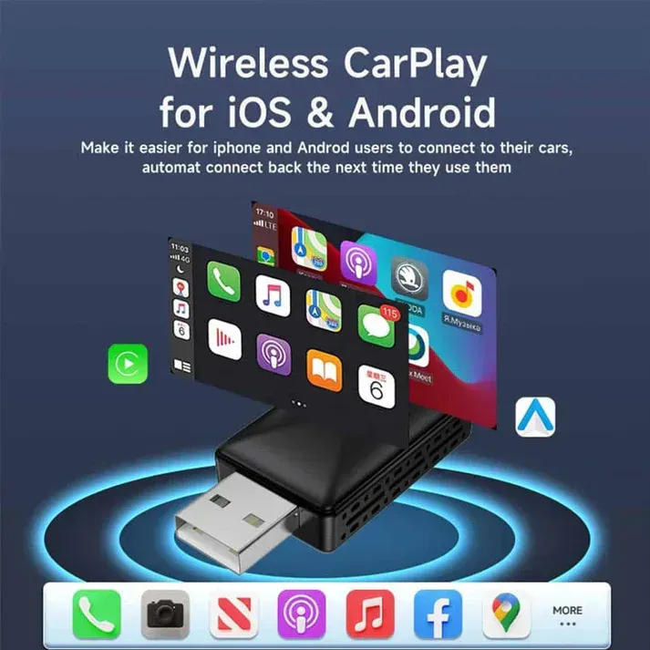 🔥🍳Limited-time discount🔥Wireless CarPlay Box with USB Port