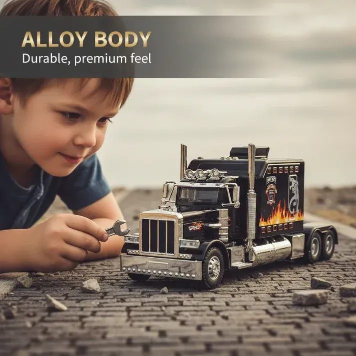 🎁Interactive Realistic Heavy-Duty Semi-Truck Toy💌