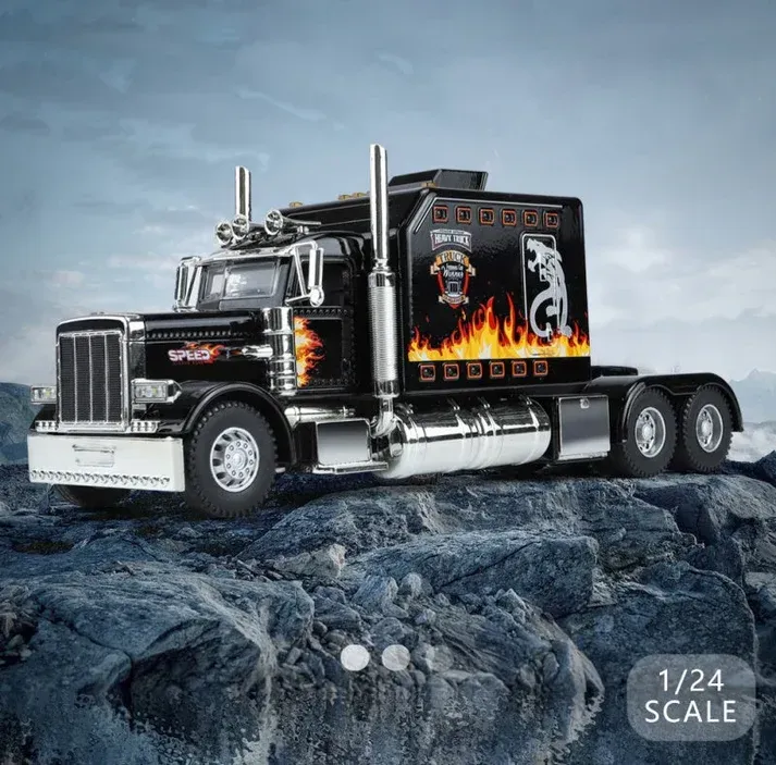 🎁Interactive Realistic Heavy-Duty Semi-Truck Toy💌