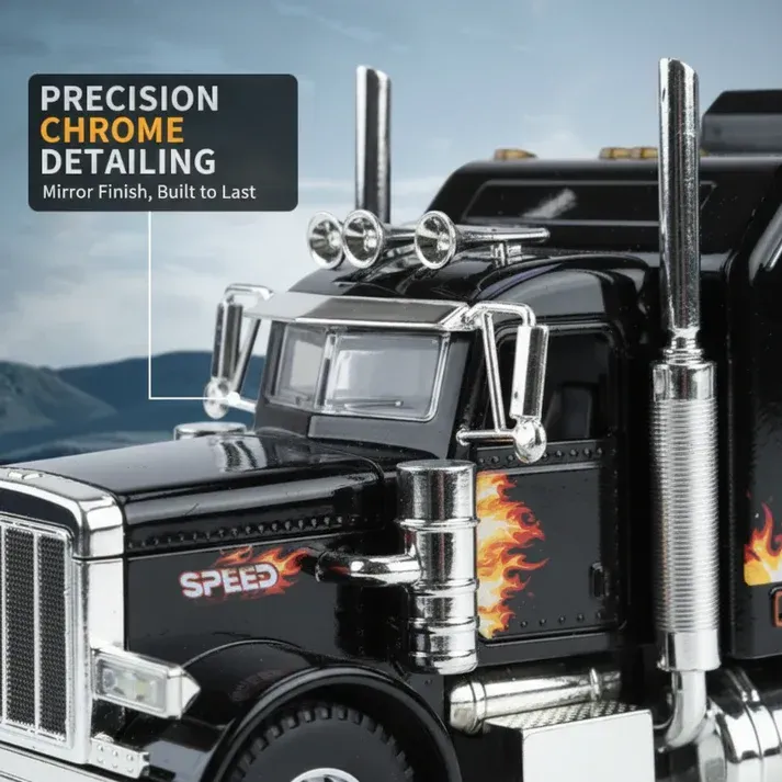 🎁Interactive Realistic Heavy-Duty Semi-Truck Toy💌
