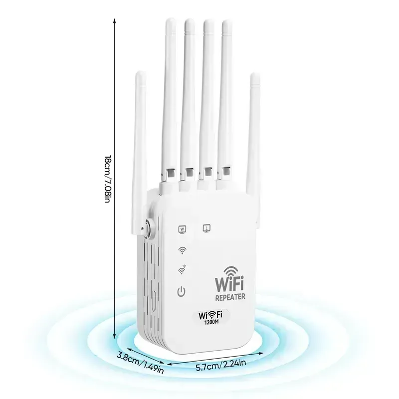 🏠 1200Mbps WiFi Extender – Covers 10,000 Sq.Ft, 100 Devices & Dual Band Boost 🌐