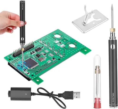 Work freely with this Portable Cordless Soldering Iron! Fast heating