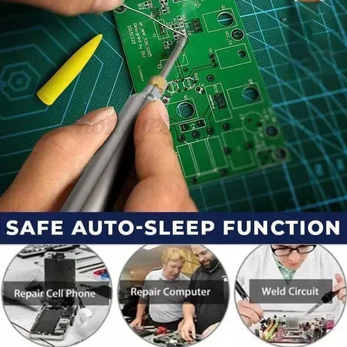 Work freely with this Portable Cordless Soldering Iron! Fast heating