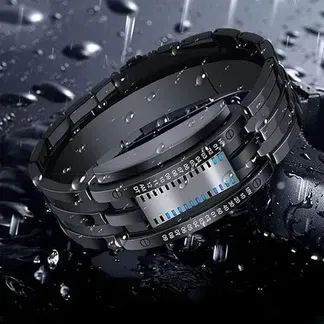 Men's Binary LED Watch