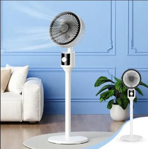 🔥Oscillating Electric Stand Fan – Powerful Cooling with Adjustable Height!
