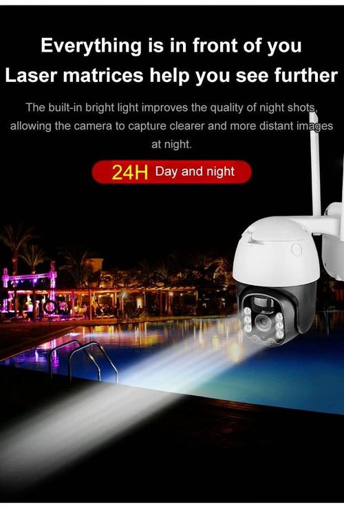 Wireless solar-powered surveillance camera records video in a loop for 15 days