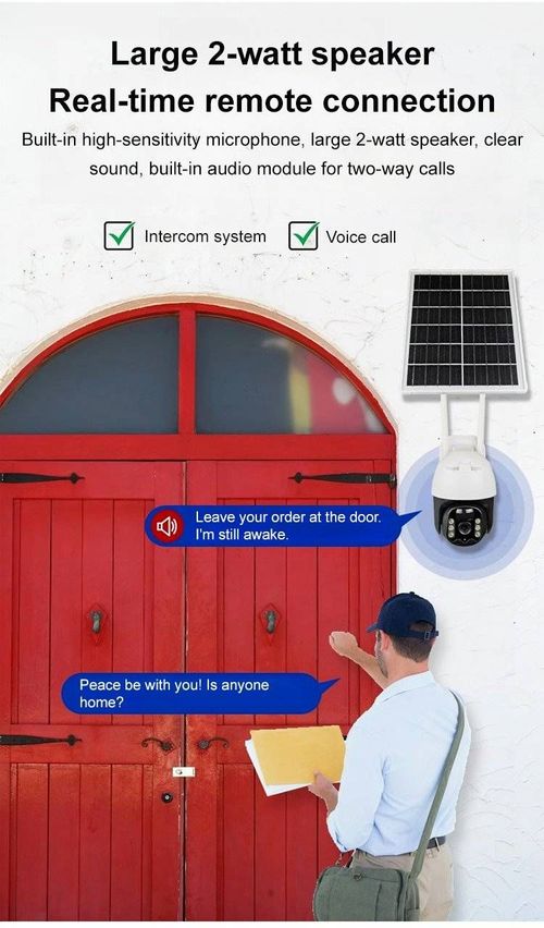 Wireless solar-powered surveillance camera records video in a loop for 15 days