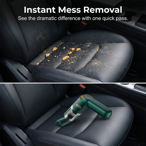 Cordless Car Vacuum – 10000Pa Suction & 4000mAh Battery