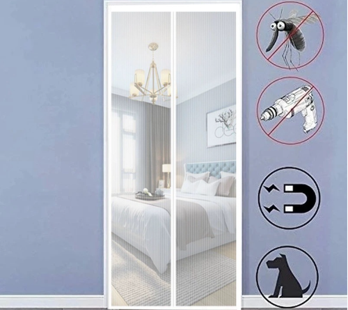 🔥Partition Keeps Bugs Out Insect Screen Mosquito Self Sealing Heavy Duty Hands Free Mosquito Curtain Mesh Magnetic Door Net