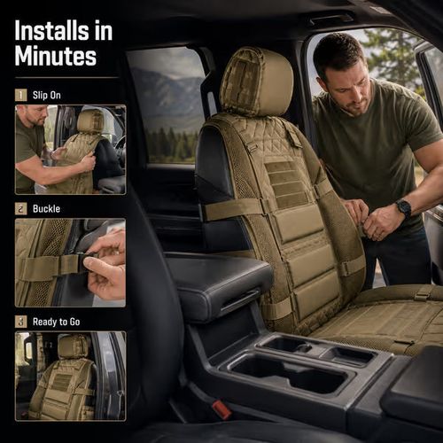 🚙 Car Seat Back Protector Organizer – Outdoor Gear Storage Cover for SUV & Truck