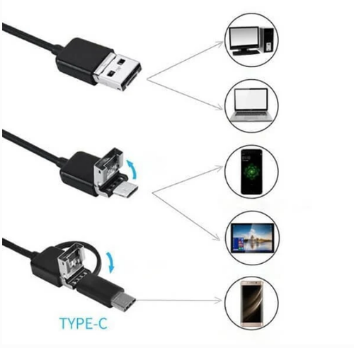 🔥3 in 1 Endoscope,Can be used for physical exploration