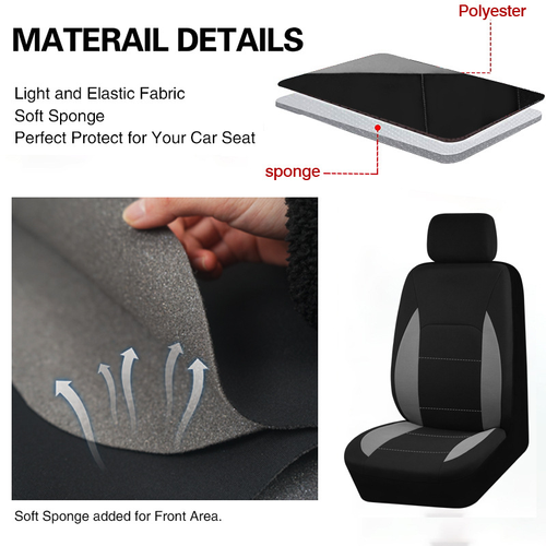 Four-season universal five-seat car fabric seat cover