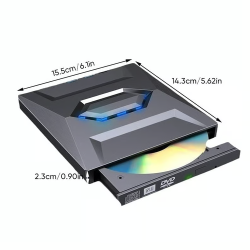 Retro Laptop CD DVD Player USB C 3.0 Portable CD Burner