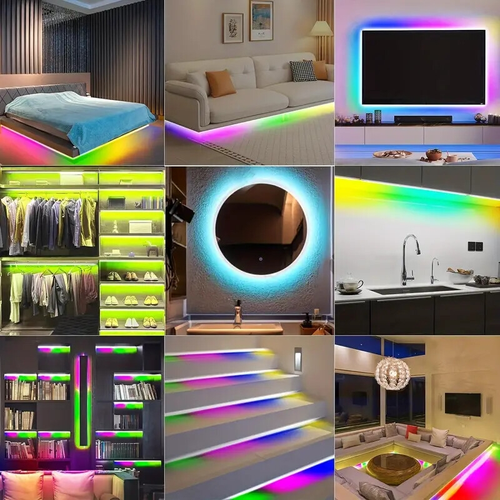 Smart LED Light Strip - Color Changing, Music Sync, RGB, 24V