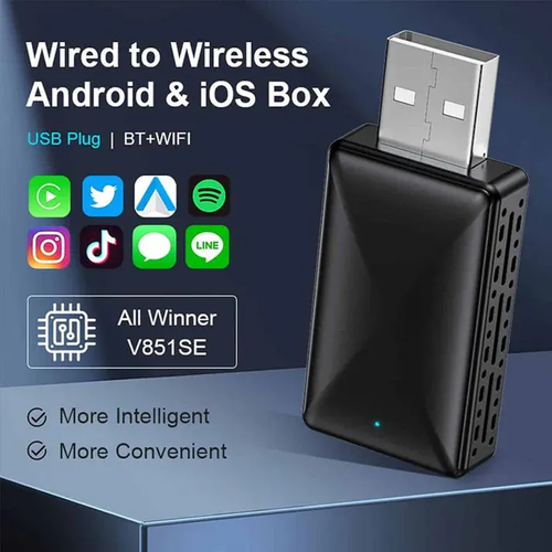 🔥🍳Limited-time discount🔥Wireless CarPlay Box with USB Port 5 sales