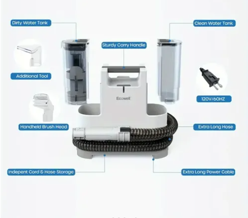 Hot Selling 🔥 Multi-functional wet and dry electric cleaning machine. Suitable for sofas, cushions, curtains, carpets, and fabrics.