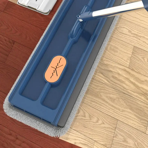 Rotating Mop: Strong handle, easy cleaning, 360° rotating flat mop
