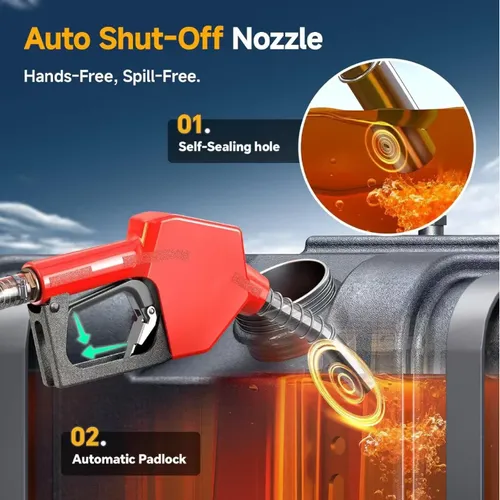 Electric oil pumping portable fuel transfer pump