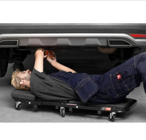 Folding Crawler Seat 2 in 1 Car Repair Tool Heavy Duty Padded Comfortable Car Repair Lying Board