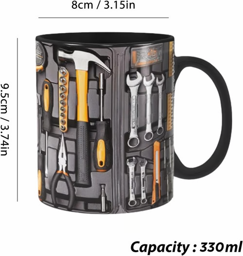🏆Toolbox Mug - A gift for him, husband, mechanic, and father.🎁