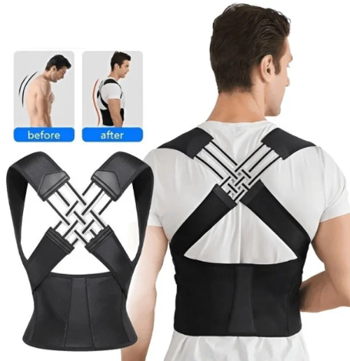 Professional Posture Corrector Back Support Belt Adjustable Strap Brace for Adolescents and Adults