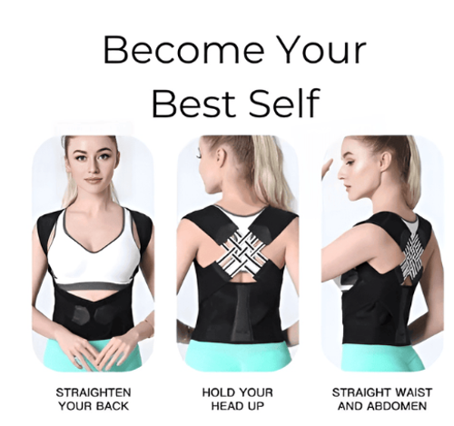 Professional Posture Corrector Back Support Belt Adjustable Strap Brace for Adolescents and Adults