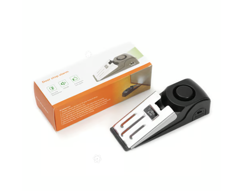 🔔✨Portable 120dB Wedge Door Stop Alarm, Home Security & Travel Anti-theft Device, Home Security Door Stop (4-pack)